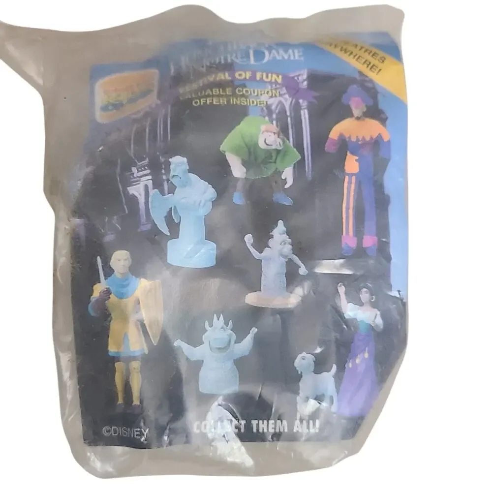 Vintage 1996 Burger King Disney Hunchback Of Notre Dame Toy 3 one sealed